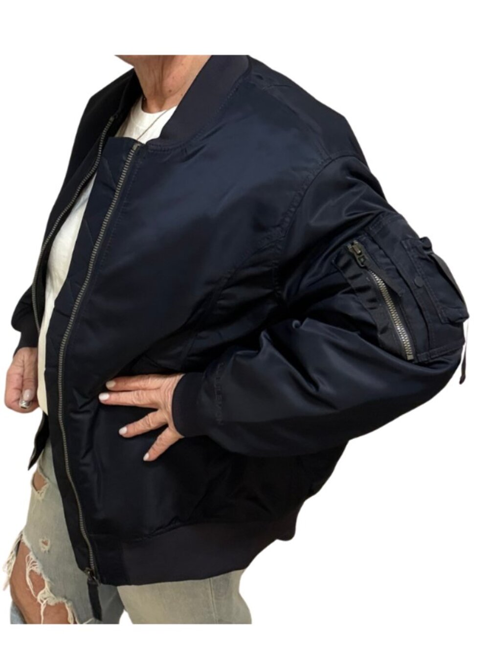 Oversized Lululemon Insulated Flight Jacket - Wms Medium - Navy - Picture 2 of 12
